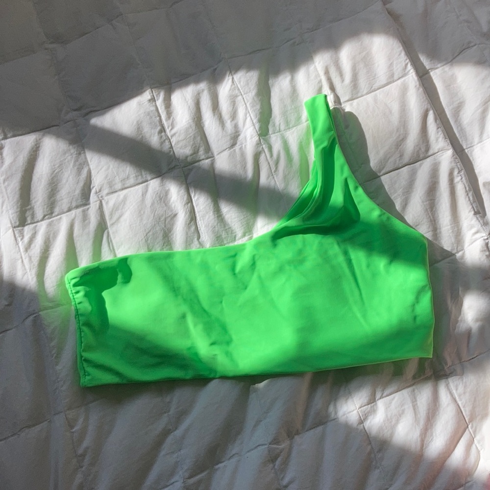 Neon one strap Bikini top